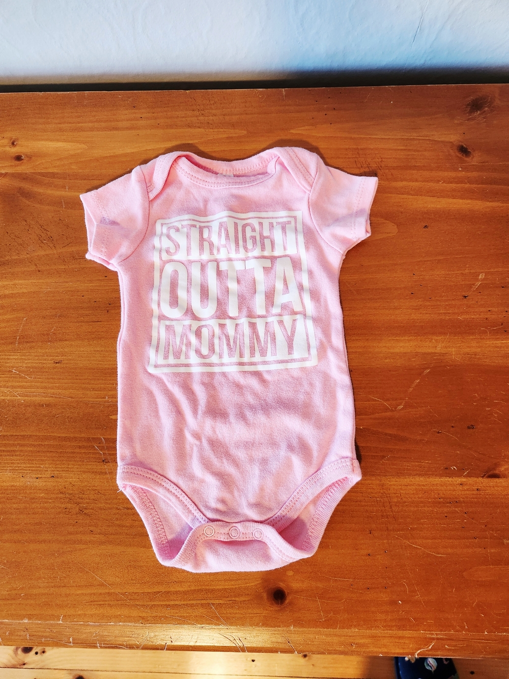 Babi Essential Newborn "Straight Outta Mommy" Onsie